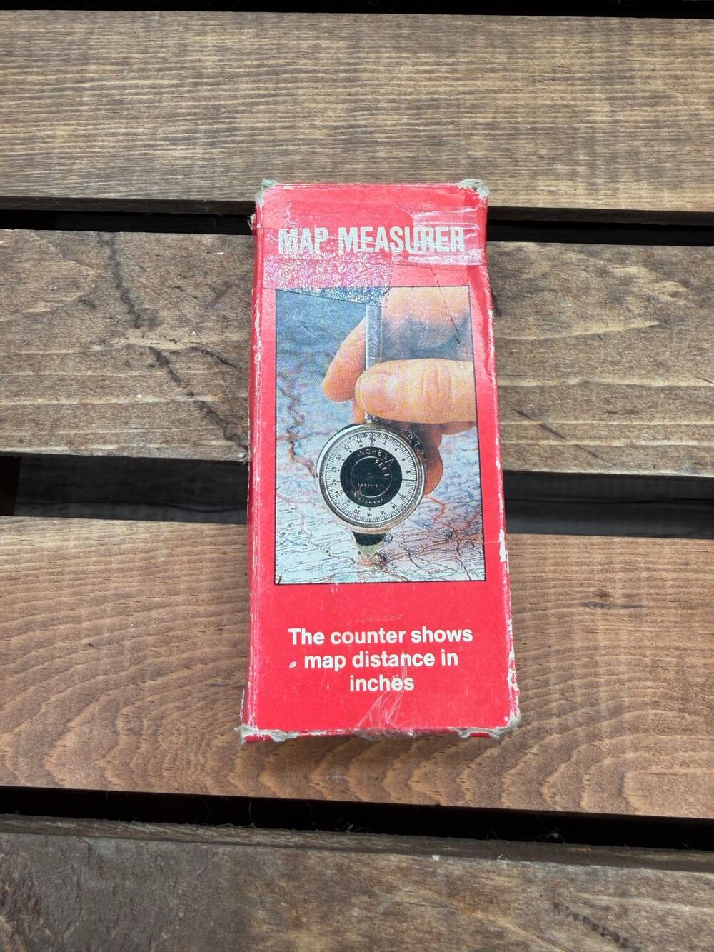 Vintage Brookstone No 2962 Map Meter Opisometer Distance Measuring Tool Box